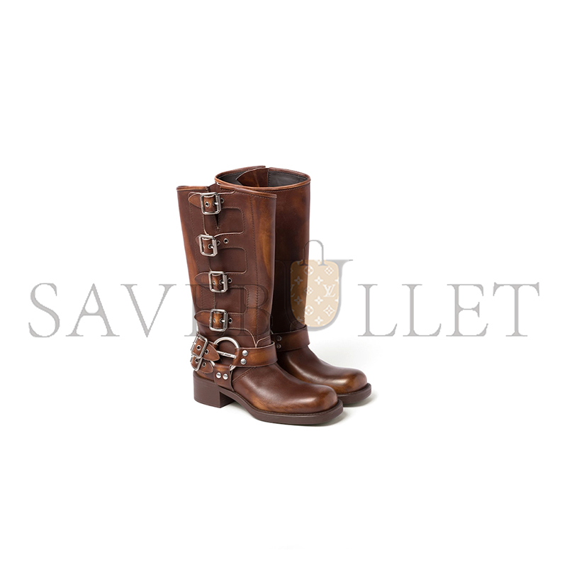 MIU MIU LEATHER BOOTS 5W792D MIU MIU LEATHER BOOTS 5W792D